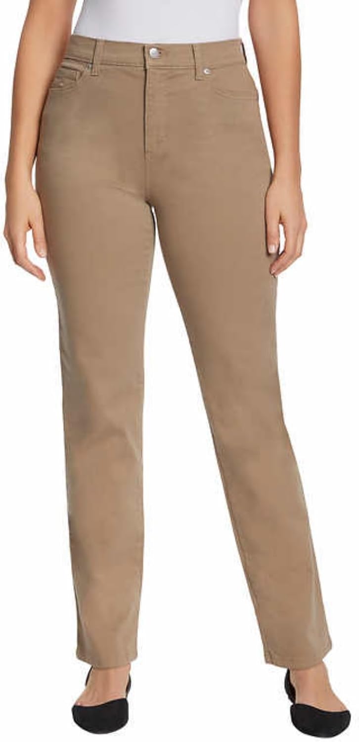 Gloria Vanderbilt Amanda classic tapered jeans on a model, color option 16 of 88