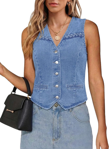 Denim Vests at Velunol